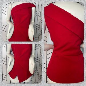 Red Off the Shoulder Top